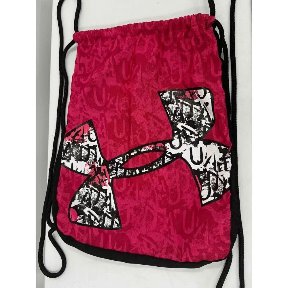 Under Armour Red‎ Graphic Logo Drawstring Sackpack Bag